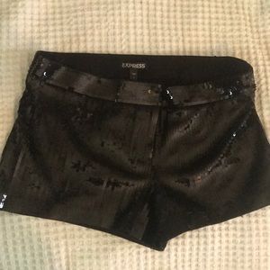 Express sequin shorts NWT
